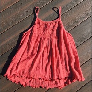 Flowy Orange Tank Top